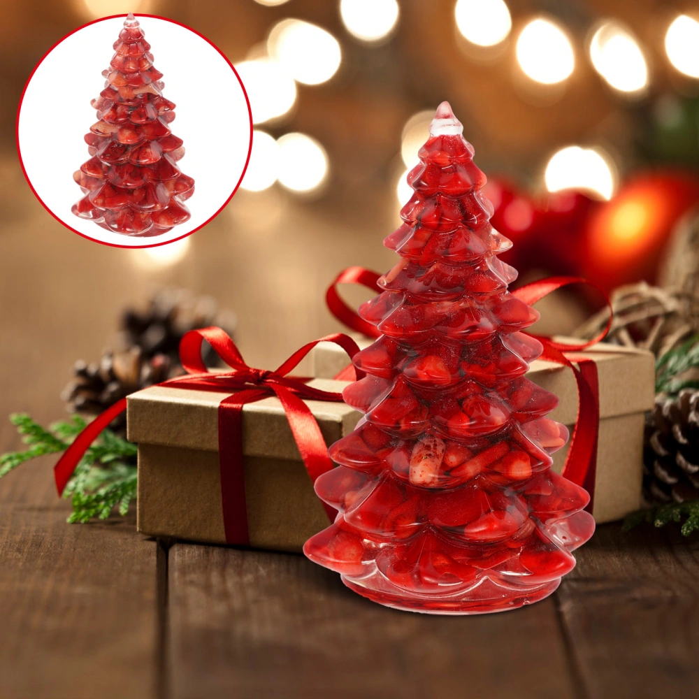 Christmas Tree Figurine Resin Christmas Tree Mini Christmas Tree Desktop Decor