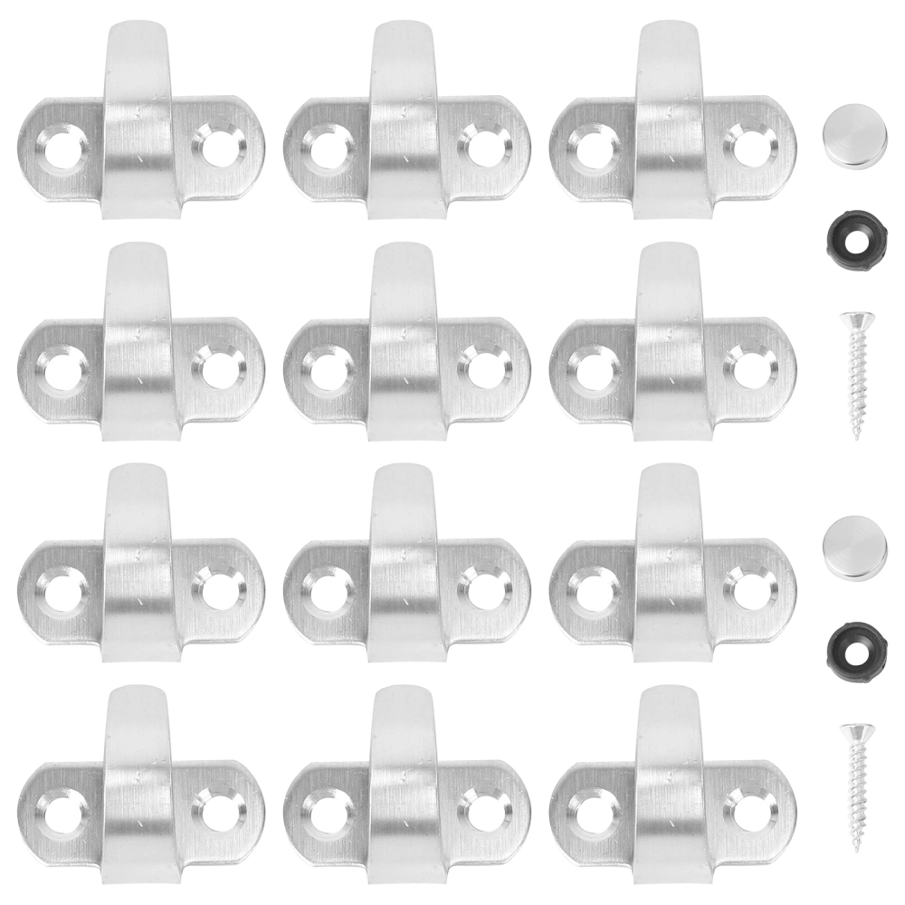 12pcs Overhead Hooks Cabinet Floor Hooks Porch Wardrobe Hook Lantern Mosquito Net Ceiling Hooks Small Elephant Trunk Shaped Hooks with Screws