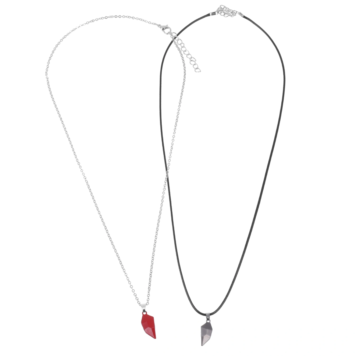 1 Pair Heart Shaped Lover Necklaces Splicing Necklaces Heart Puzzle Necklaces