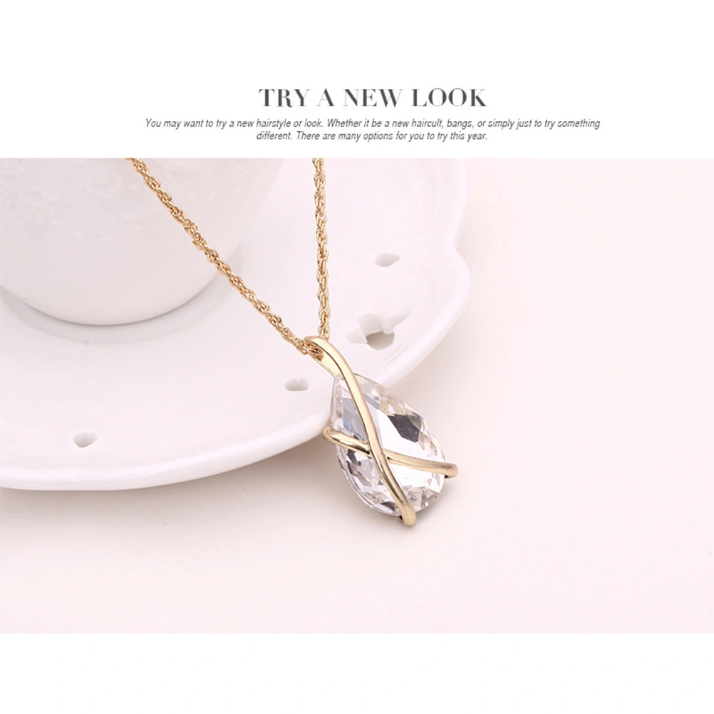 Crystal Necklace Drop Earrings Jewelry Set Wedding Jewelry For Women