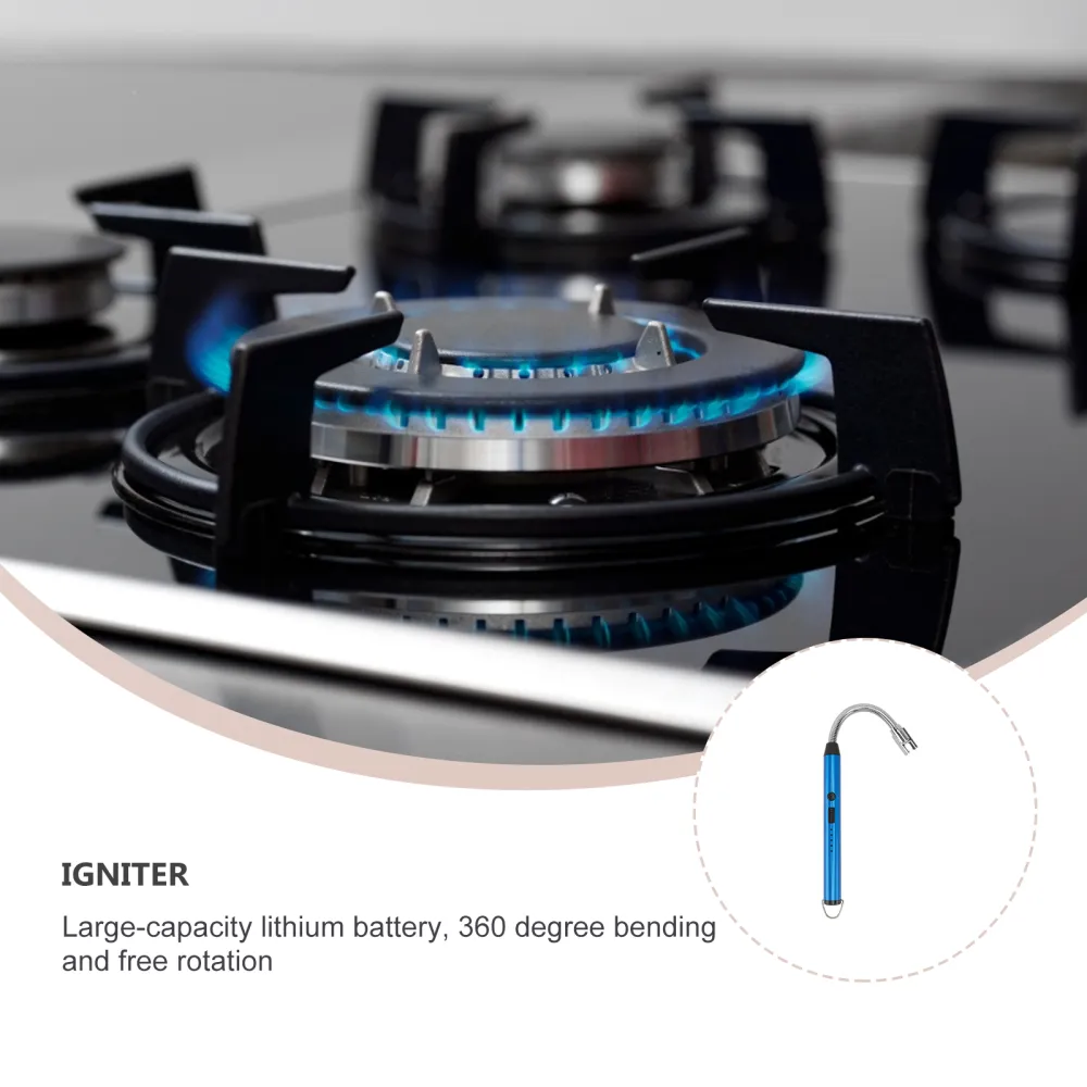 1PC Gas Cooker Kitchen Charging Igniter 360° Rotating Pulse Lighter Home Lighter