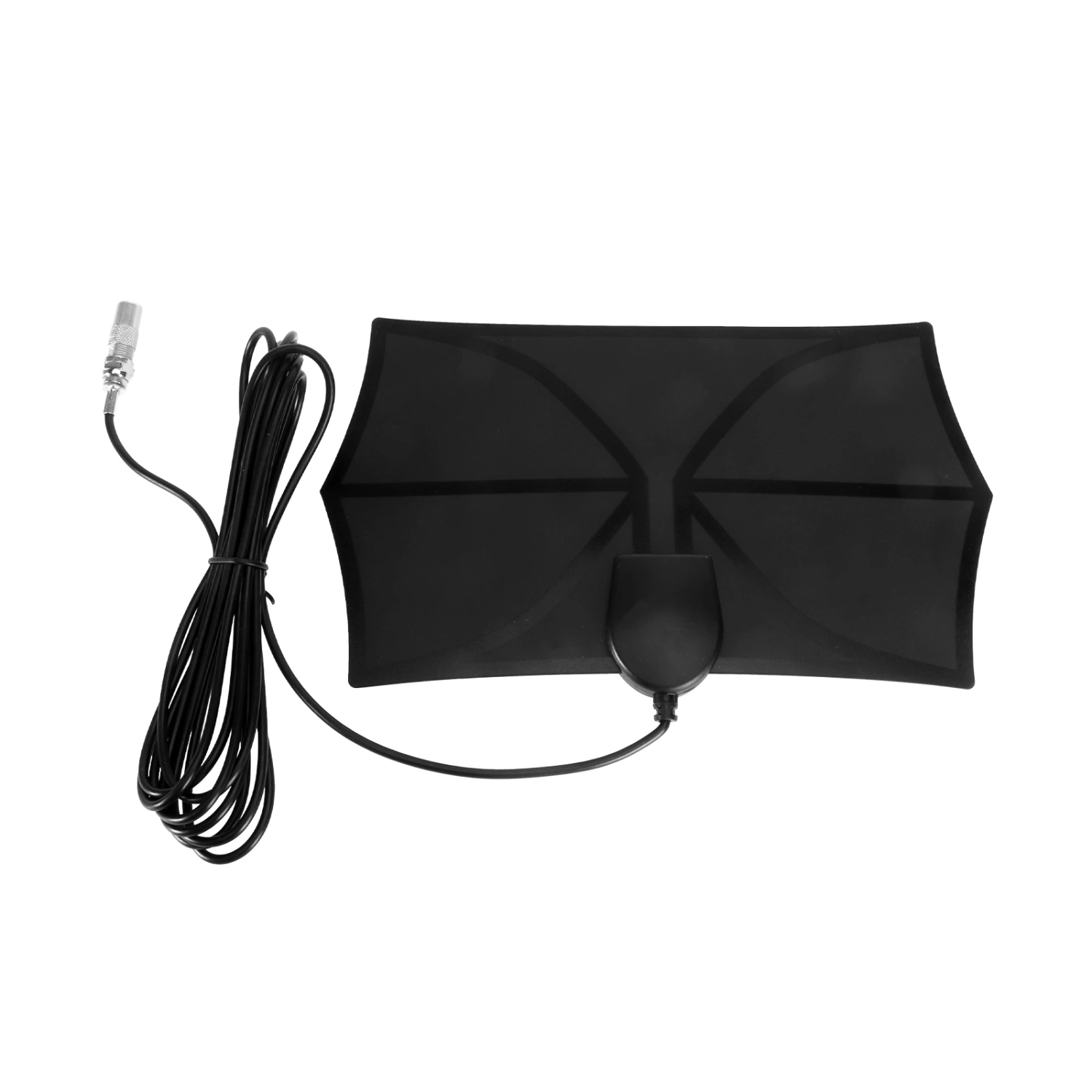 4K HDTV High Gain 80 Miles 28 DBI Digital TV Antenna with Amplifier Signal Booster Indoor Antennas for DVB-T2 Television Aerial (Black)