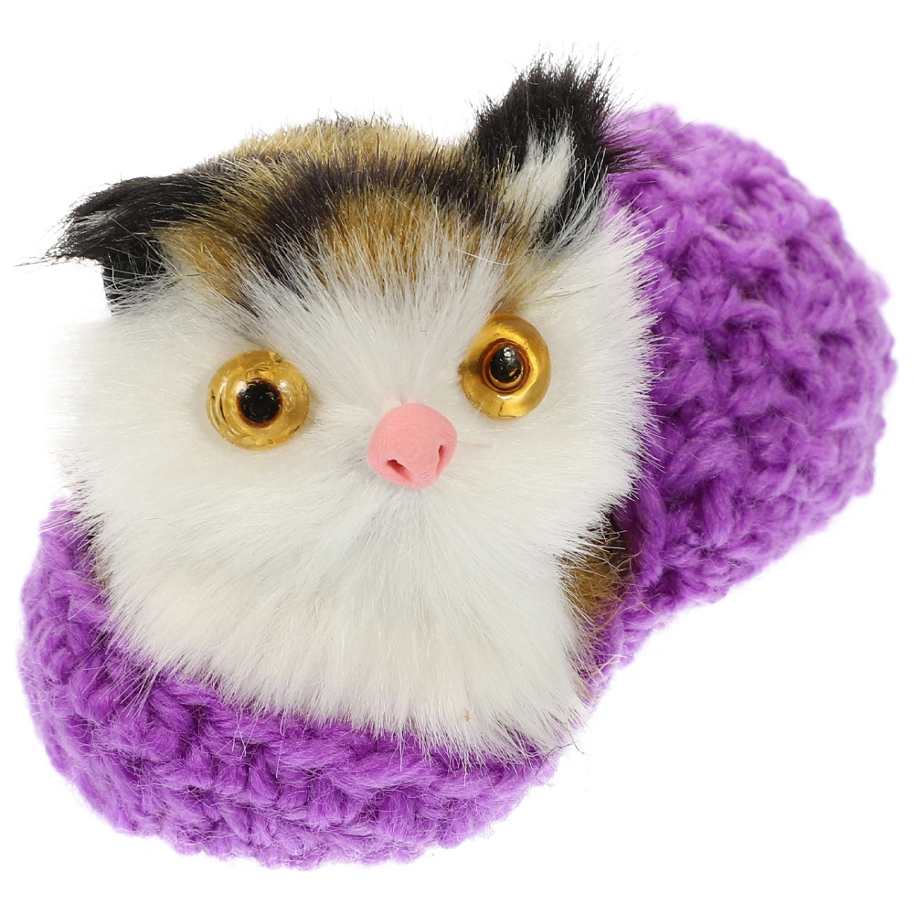 Adorable Animal Cat Plaything Simulation Cat Doll Adornment Home Kids Cat Doll Decor