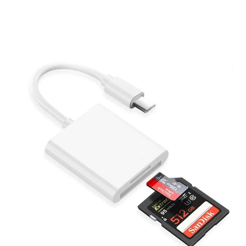 Card Reader USB-C To External Memory Card Reader TF Card Adapter Accessory