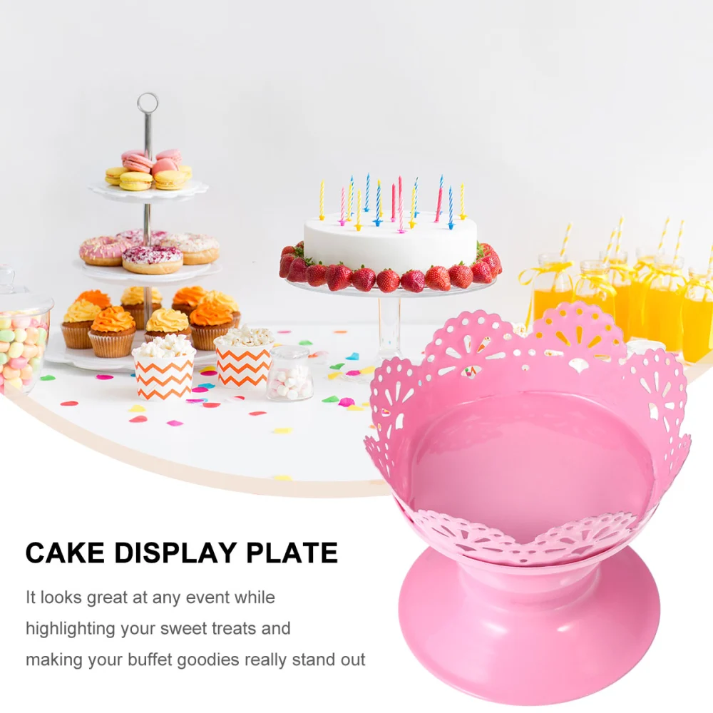 2pcs Fashion Wedding Party Cake Display Plate Party Cupcake Storage Stand