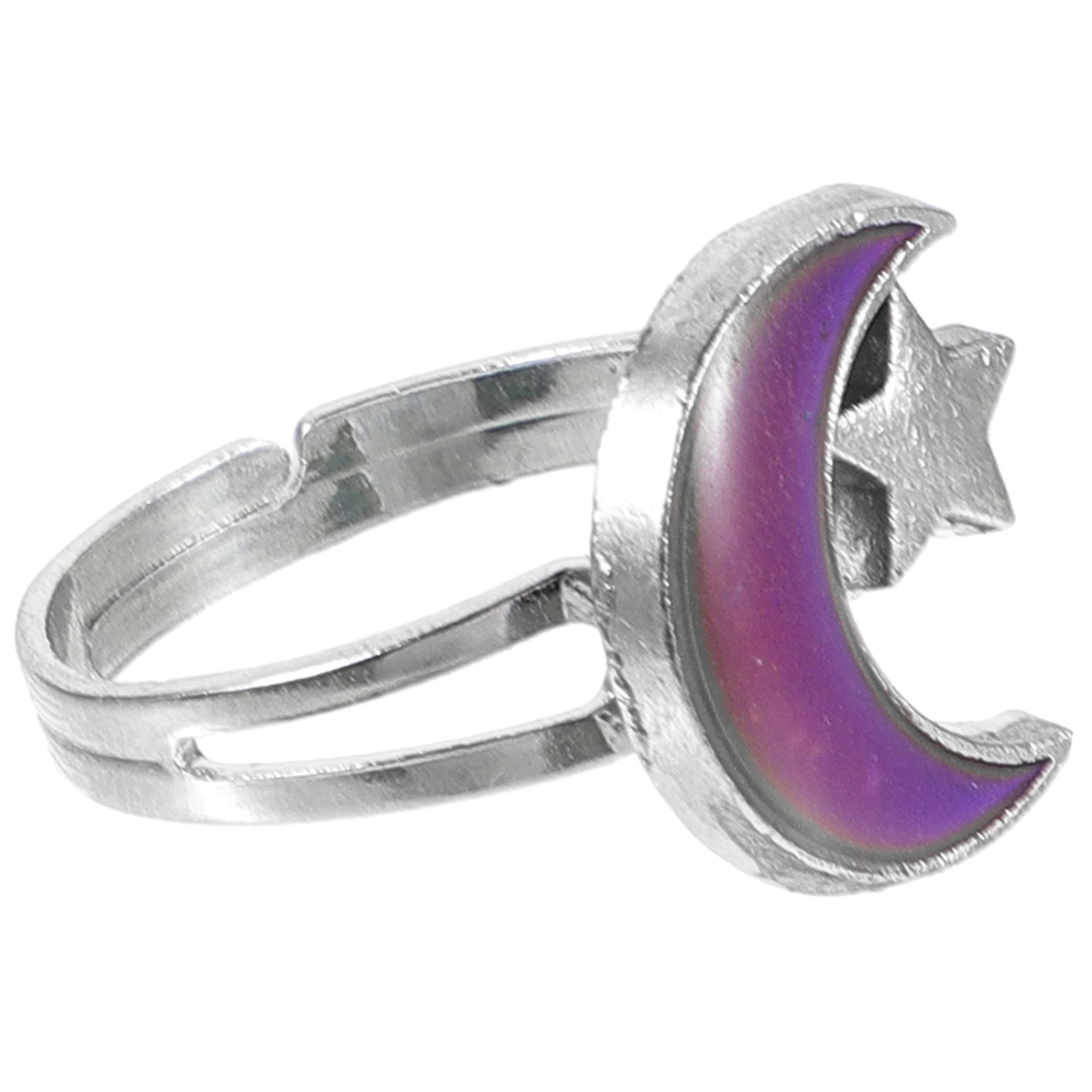 Color Changing Mood Ring Open Ring Party Costume Prop Moon Mood Ring for Women