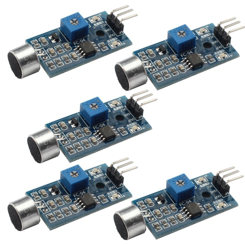 5pcs Sound / Voice Sensor Sound Detection Module Sound Activated Switches Sensor Module