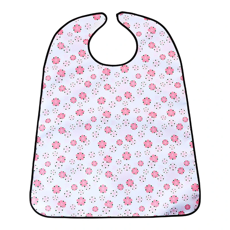 Comfortable Elderly Bib Reusable Elderly Bib Washable Food Eating Bib Clothing Protector Bib