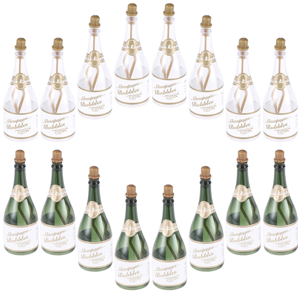 16pcs  Champagne Bubble Bottles Empty Bubble Bottles Wedding Party Supplies