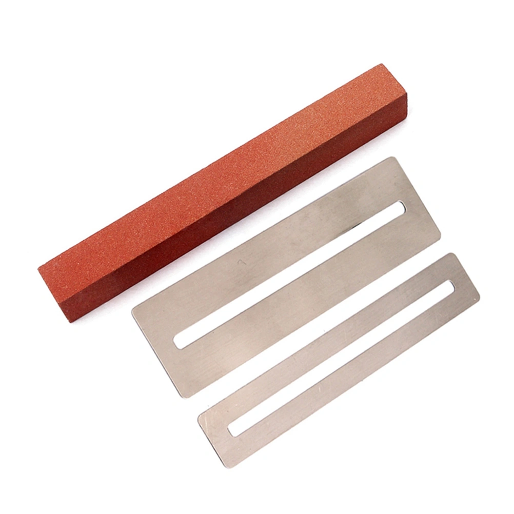 Guitar Fret Wire Polishing Beam Sanding Stone Frets Sanding Polishing Kit Protector Fretboard Fret String DIY Luthier Tool (Brown)