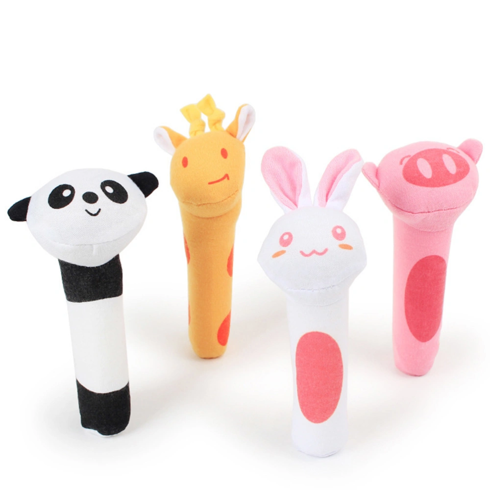 Pet Products Plush Stick Toys Dog Chew Toys Pet Cats Biting Sound Squeaky Toys Rabbit Design