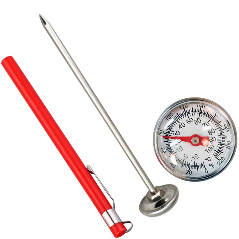 Stainless Steel Food Thermometer Meat Thermometer Coffee Milk Thermometer for Kitchen Home Daily Use with Cover