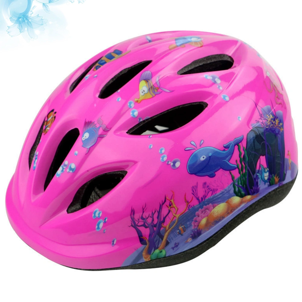 1PC Kid's Helmet Sports Protective Gear Head Protector Guard for Children Cycling Skating Scooter (Pink)