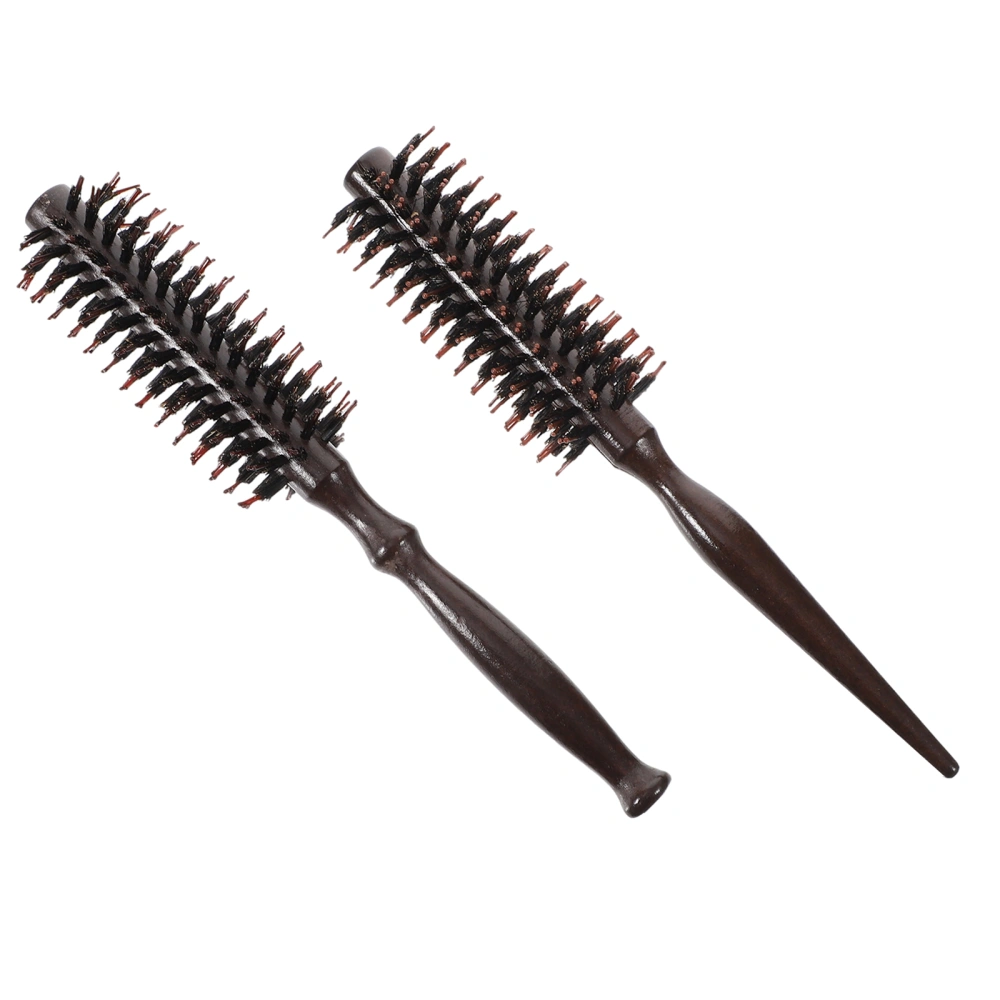 2pcs Hair Styling Comb Anti-static Curly Brushes Boar Bristle Hair Brush