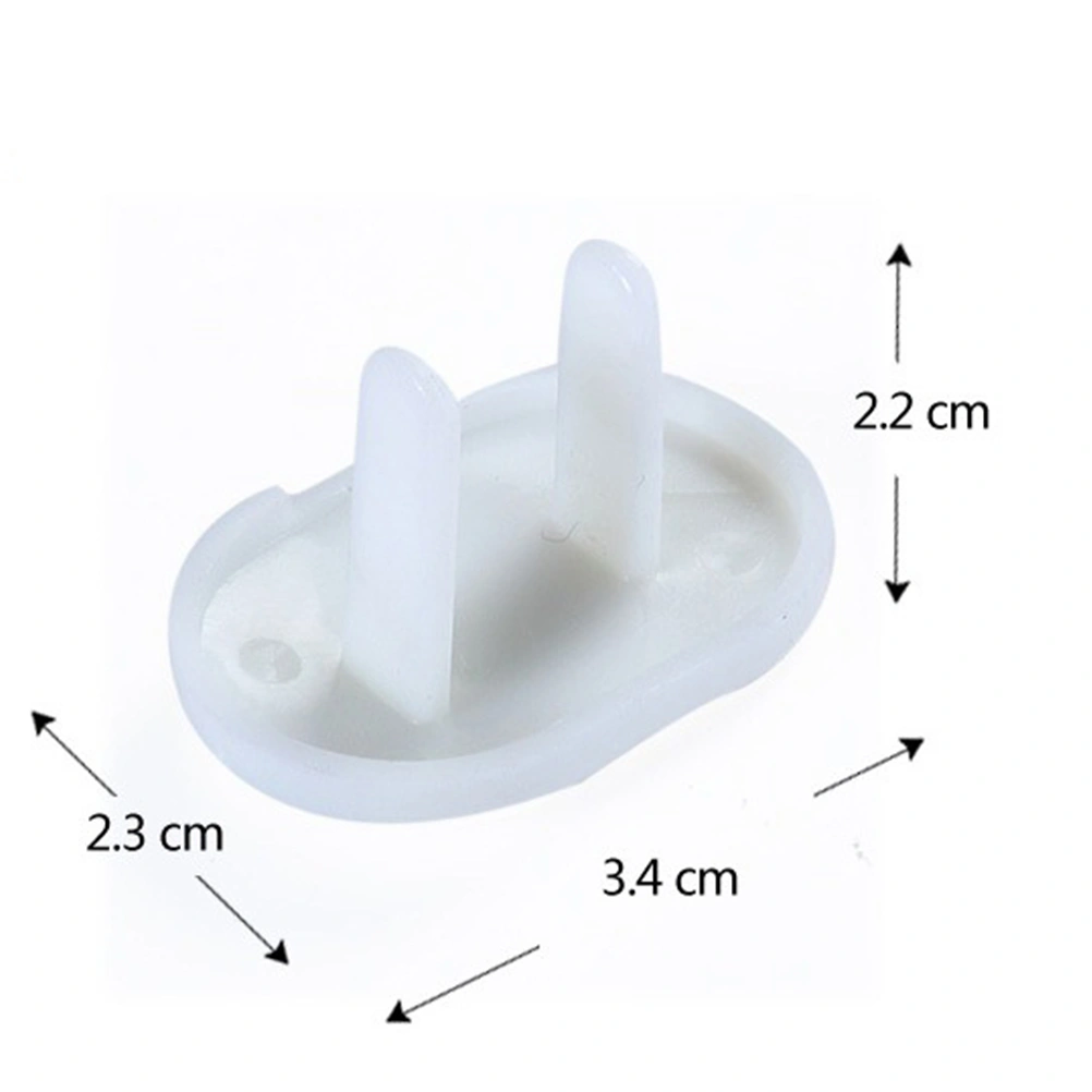 50pcs Child Safety Outlet Covers Electric Socket Cover Socket Protector (White)