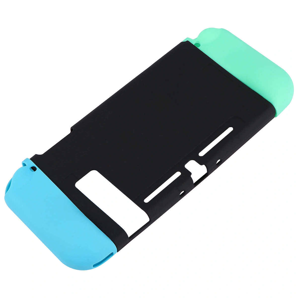 Durable TPU Protective Shell Shockproof Wear-resistant Host Case Compatible for Switch (Gamepad + Middle Frame, Forest Color)
