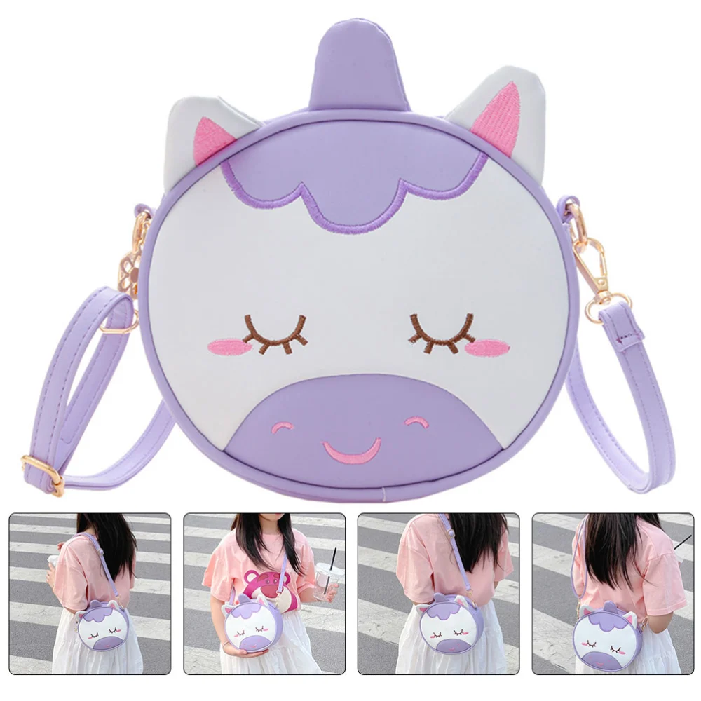 Cartoon Unicorn Crossbody Purse Toddler Unicorn Crossbody Bag Adorable Shoulder Bag