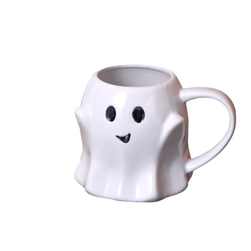 Ceramic Mug Ceramic Water Mug Office Water Cup Cartoon Ghost Water Mug Water Cup