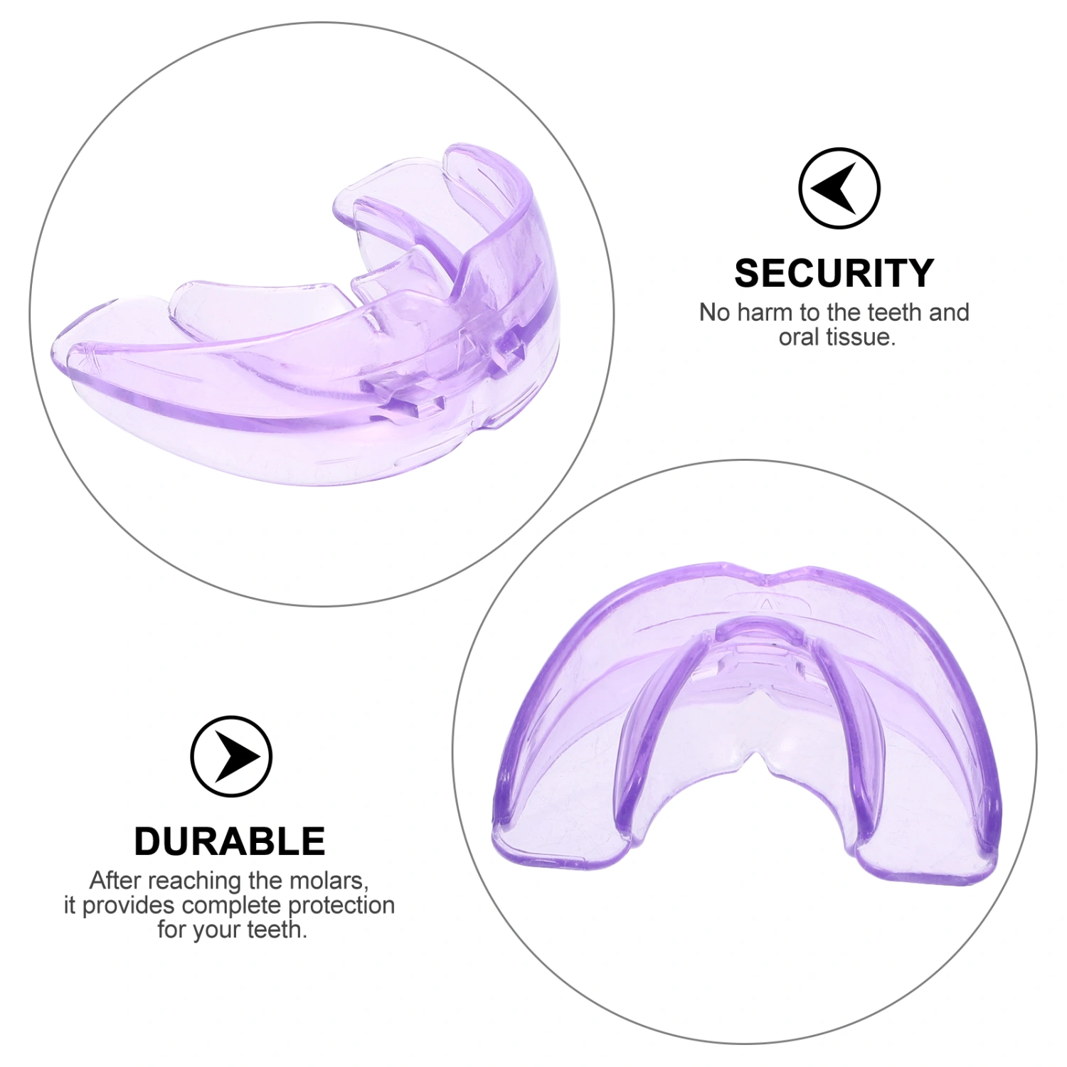 2 Pcs Orthodontic Retainer Braces Trainer Alignment Braces Dental Appliance for Adult (Purple)