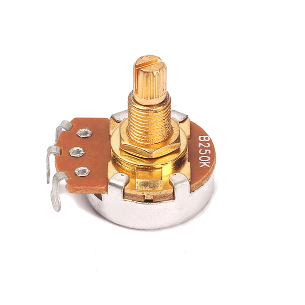 Gold B250K 18mm Split Shaft Guitar Pots Potentiometer Audio Tone Switch Control GP112