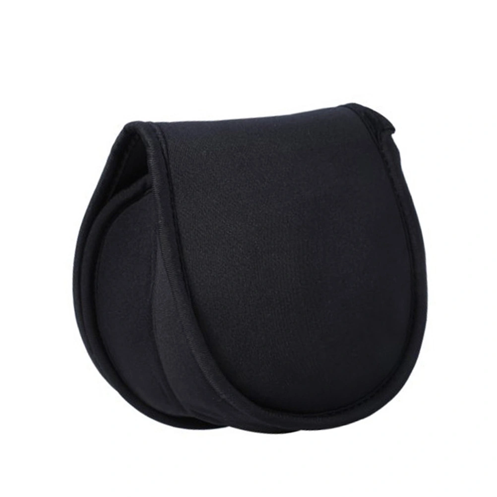 Reel Bag Fishing Wheel Reel Protective Case Fishing Gear Storage Pouch Fishing Accessories - Size M (Black)