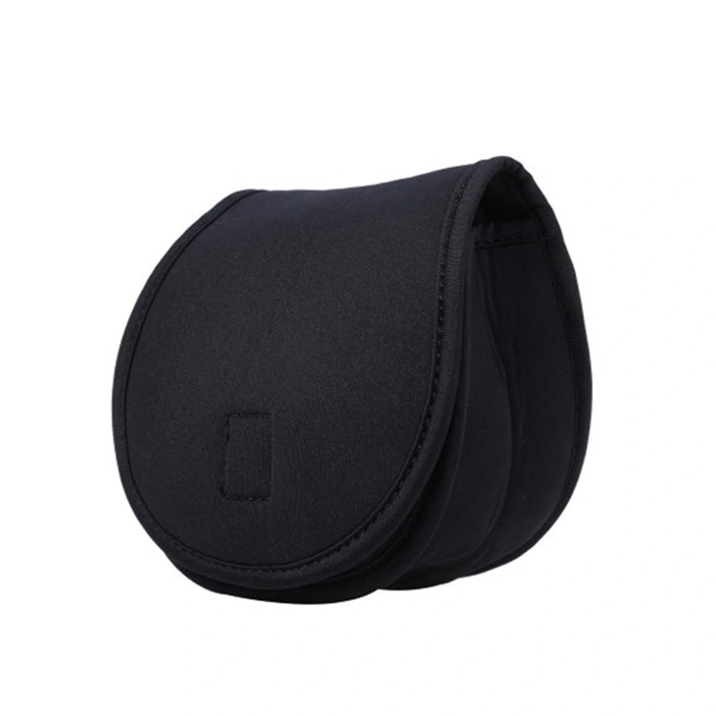 Reel Bag Fishing Wheel Reel Protective Case Fishing Gear Storage Pouch Fishing Accessories - Size M (Black)