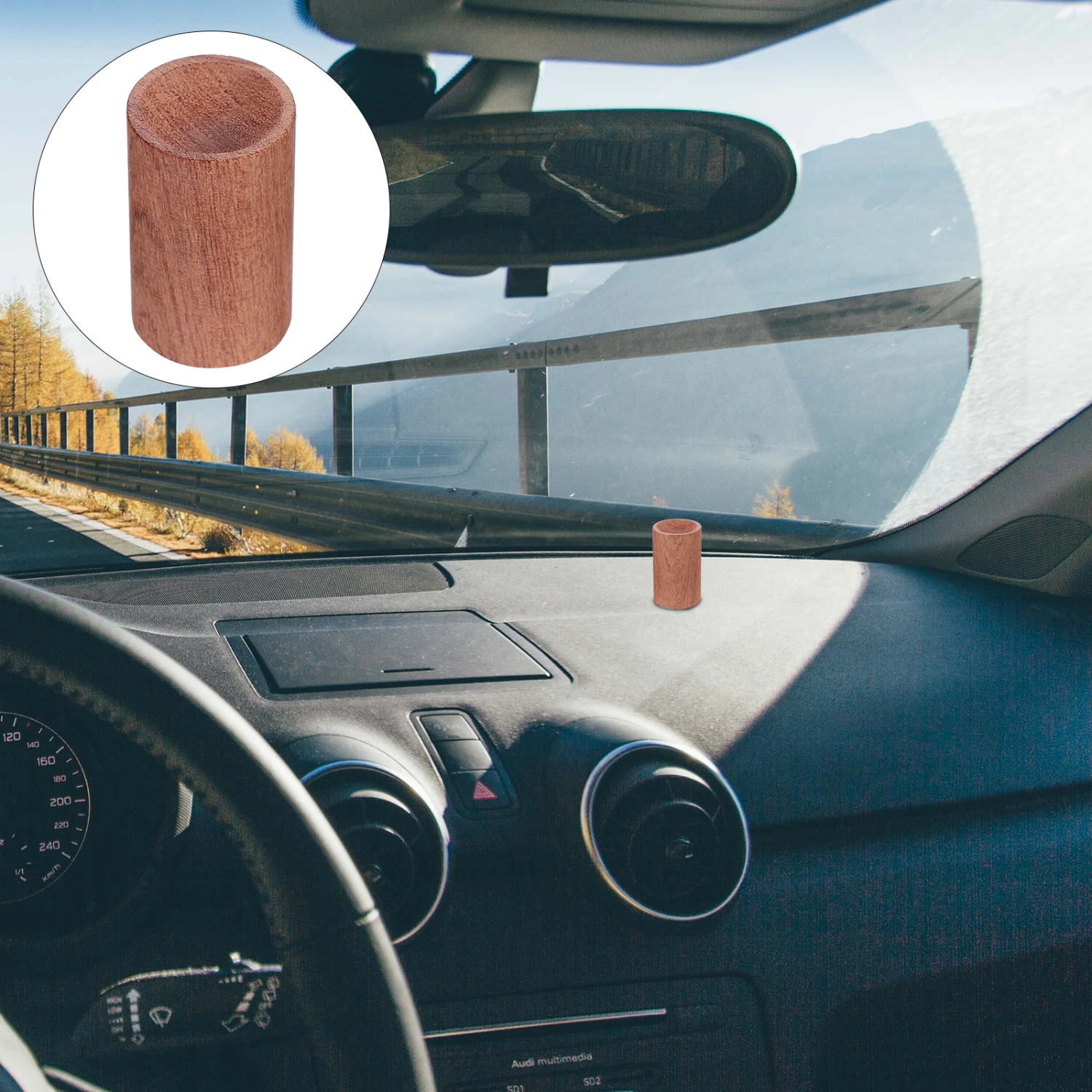 1 Pc Aromatherapy Wood Essential Oil Diffused Wood Car Diffuser Decoration Ornament