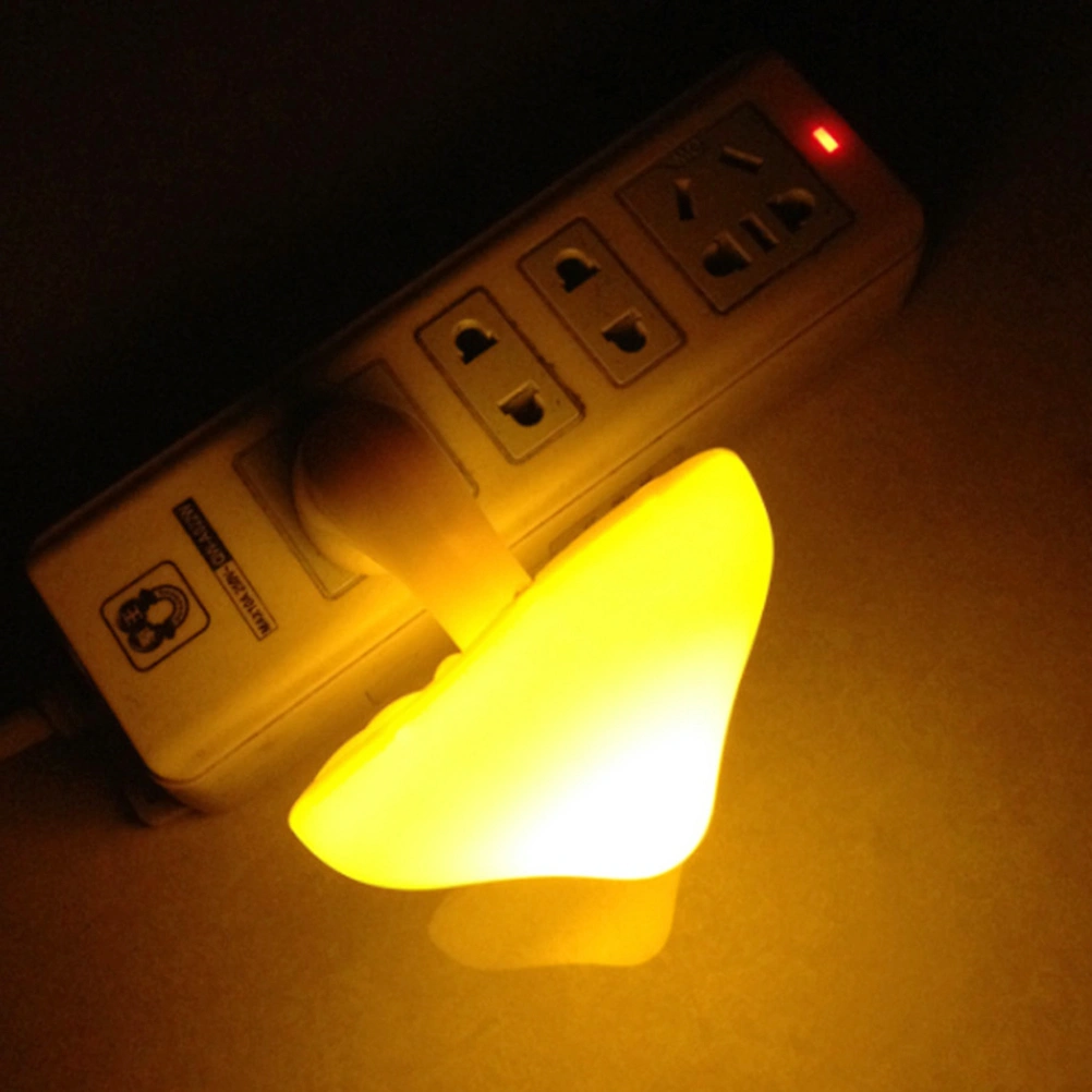 Mushroom Sensor Night Light LED Plug-in Lights Lamp Turn on/off Dusk to Dawn for Kids Bedroom Bathroom Hallway Kitchen with US Plug
