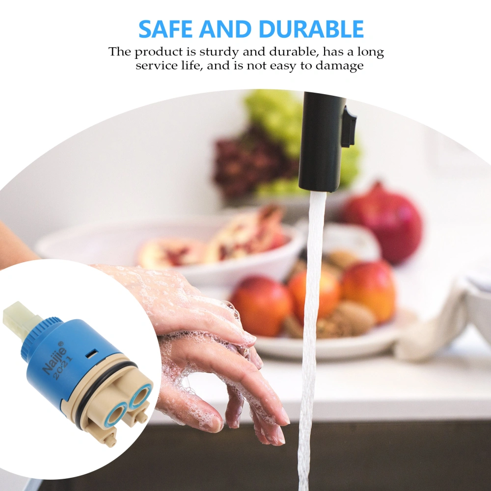 Faucet Ceramic Core Mixed Water Cold and Hot Core Faucet Tool (Blue)