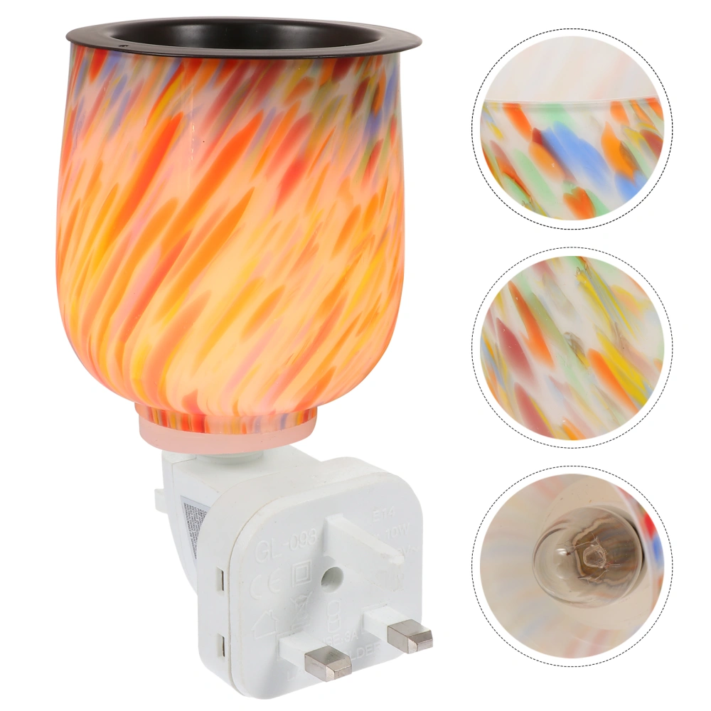 1pc Glass Wax Melting Lamp Home Night Lamp Decor Artistic Bedside Lamp