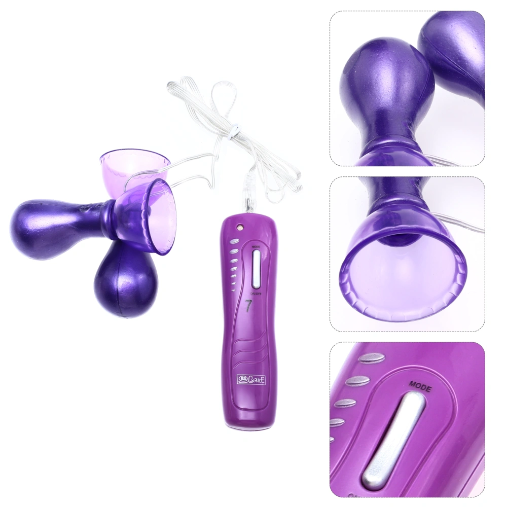 1 Set Vibrating Breast Sucker Vibrator Breast Stimulation Sex Toy for Women