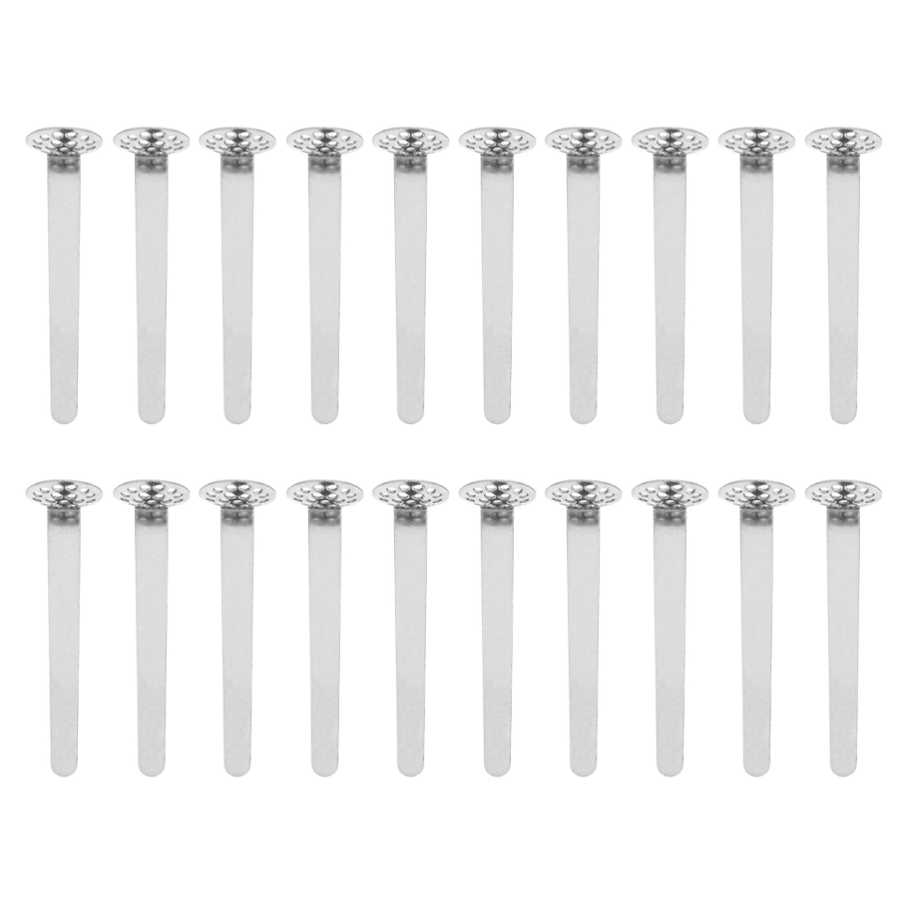 20Pcs Metal Tobacco Pipe Filter Handled Pipe Filtering Screens (Silver)