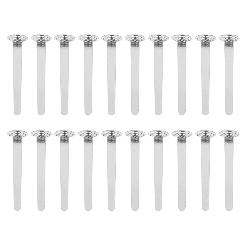 20Pcs Metal Tobacco Pipe Filter Handled Pipe Filtering Screens (Silver)