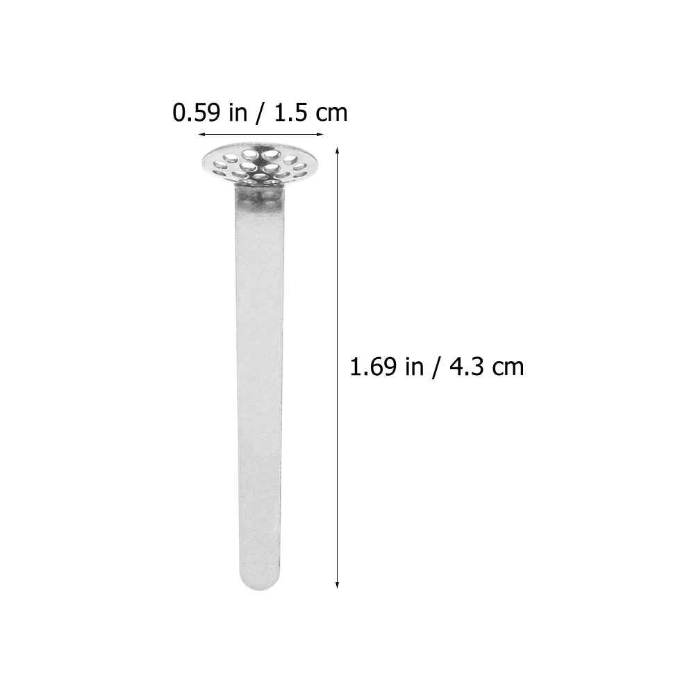 20Pcs Metal Tobacco Pipe Filter Handled Pipe Filtering Screens (Silver)