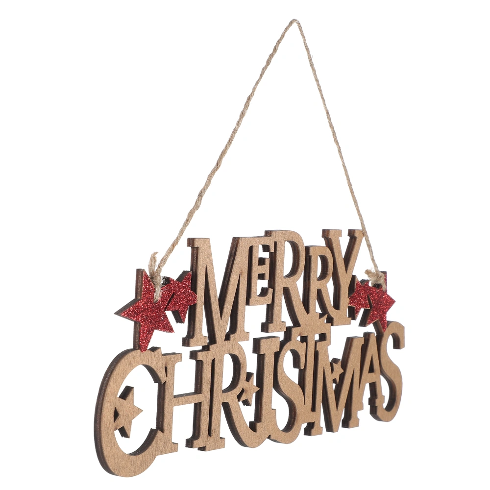 1pc Merry Christmas Pendant Xmas Letter Door Sign Xmas Tree Decoration