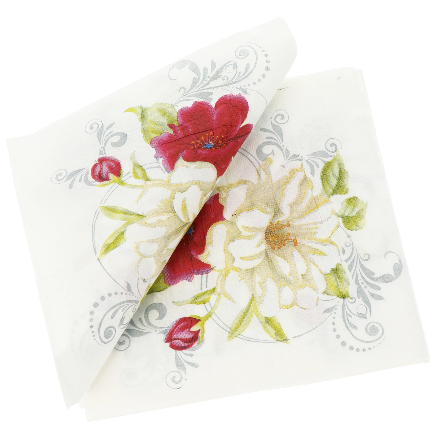 40PCS Flowers Prints Wedding Napkin Natural Party Napkin Safe Party Napkin