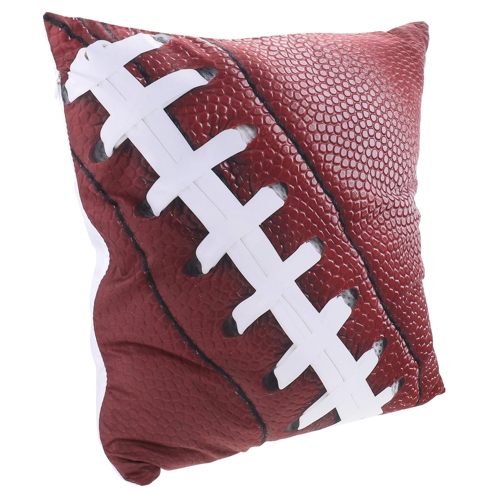 Sofa Throw Pillow Cover Polyester Pillowcase Sports Ball Pattern Throw Pillowcase