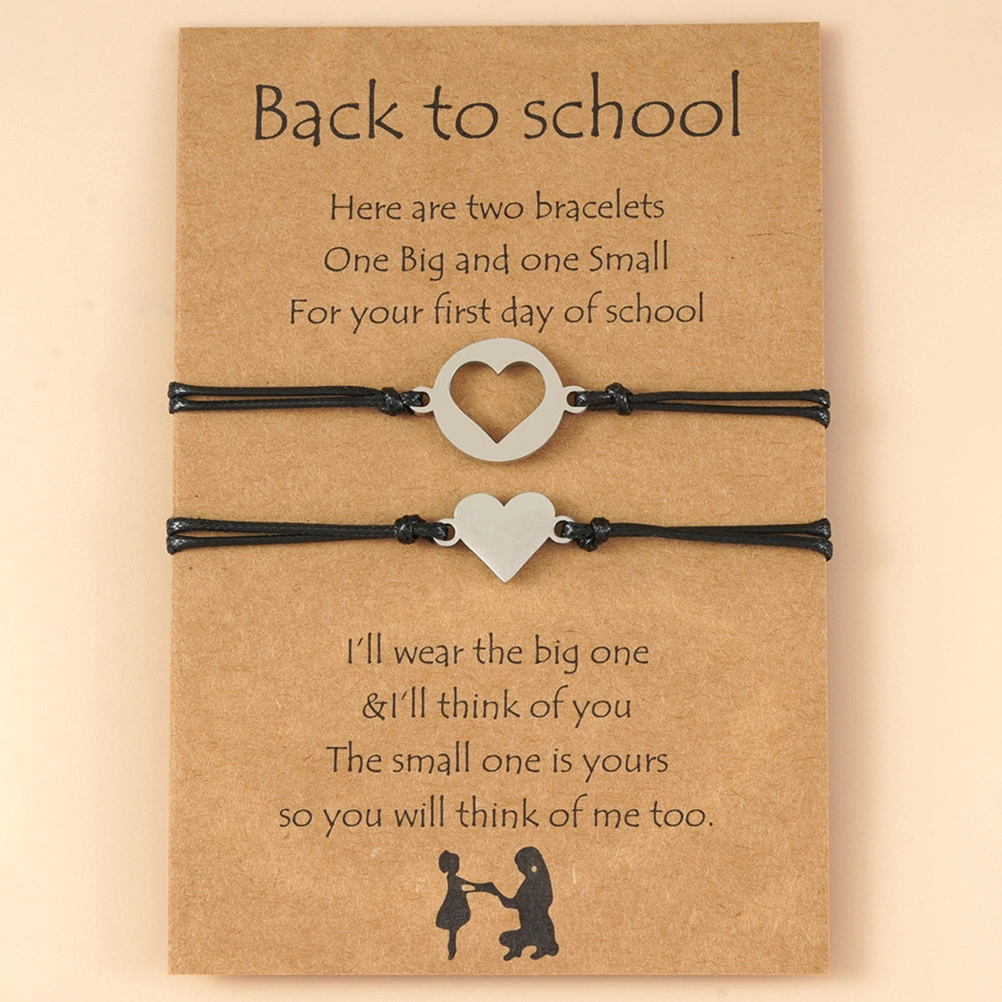 1 Set Back to School Bracelets Mother Daughter Bracelets First Day of School Gift