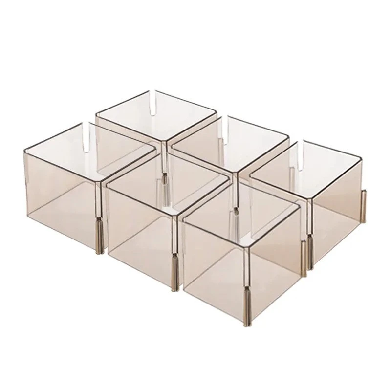 6Pcs Drawer Divider Box Storage Organizer Separator Closet Drawer Separators