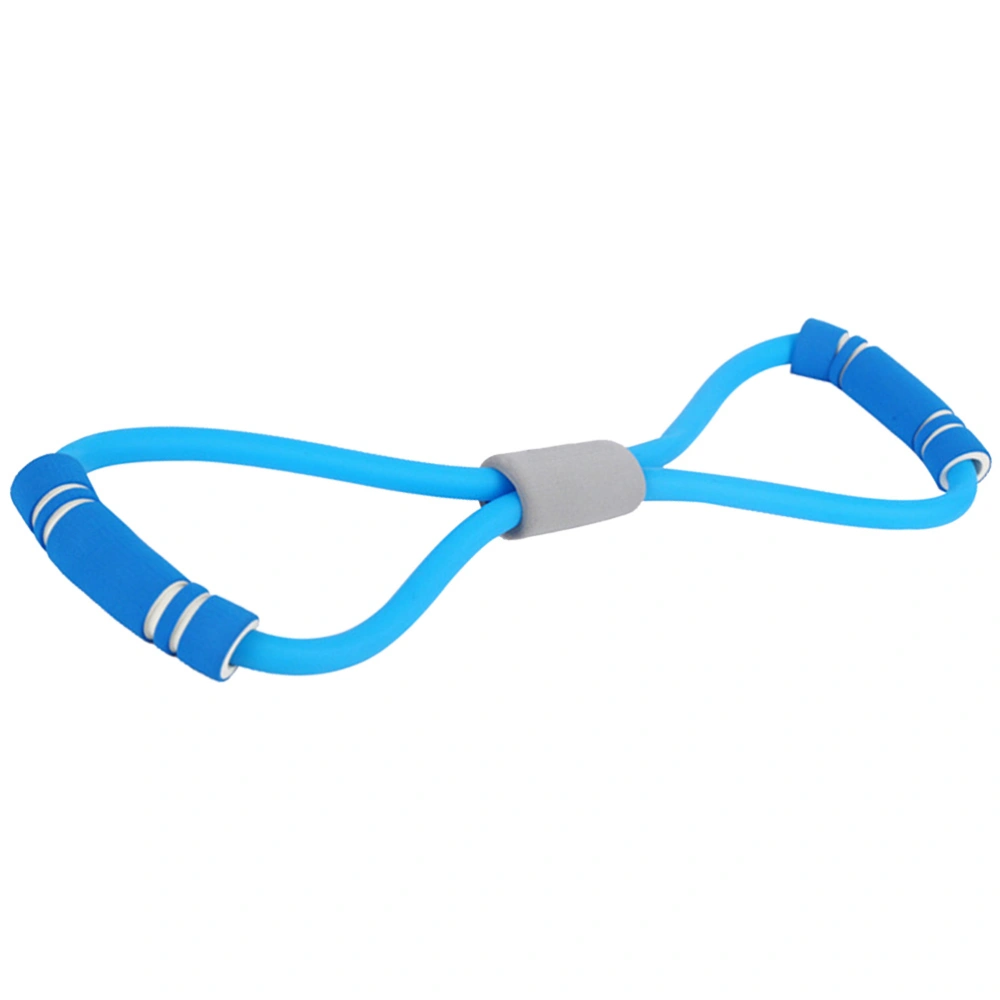 Flat Latex Elastic Resistance Band for Resistance Training Pilates and Physical Therapy (Blue)