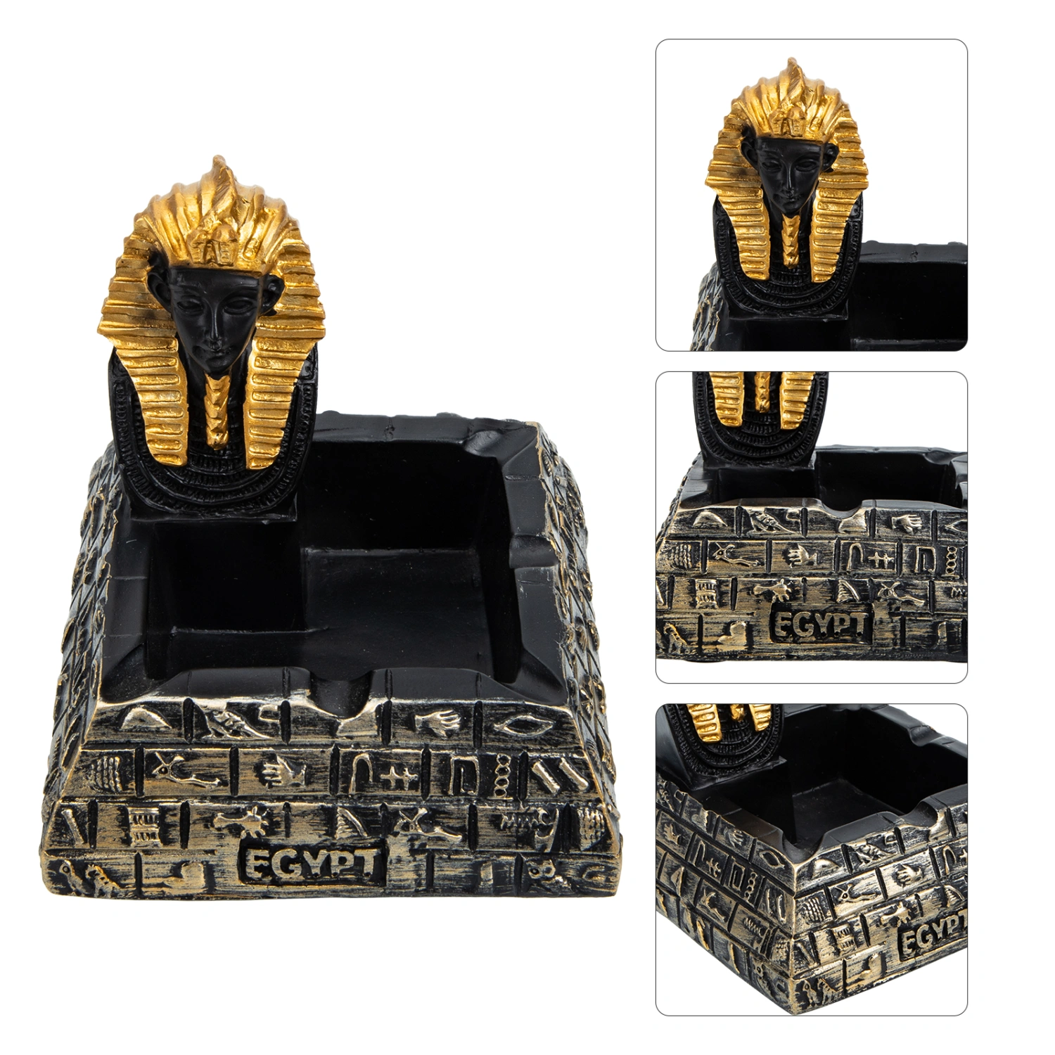 Creative Egyptian Style Ash Tray Household Ornament Office Desktop Decoration