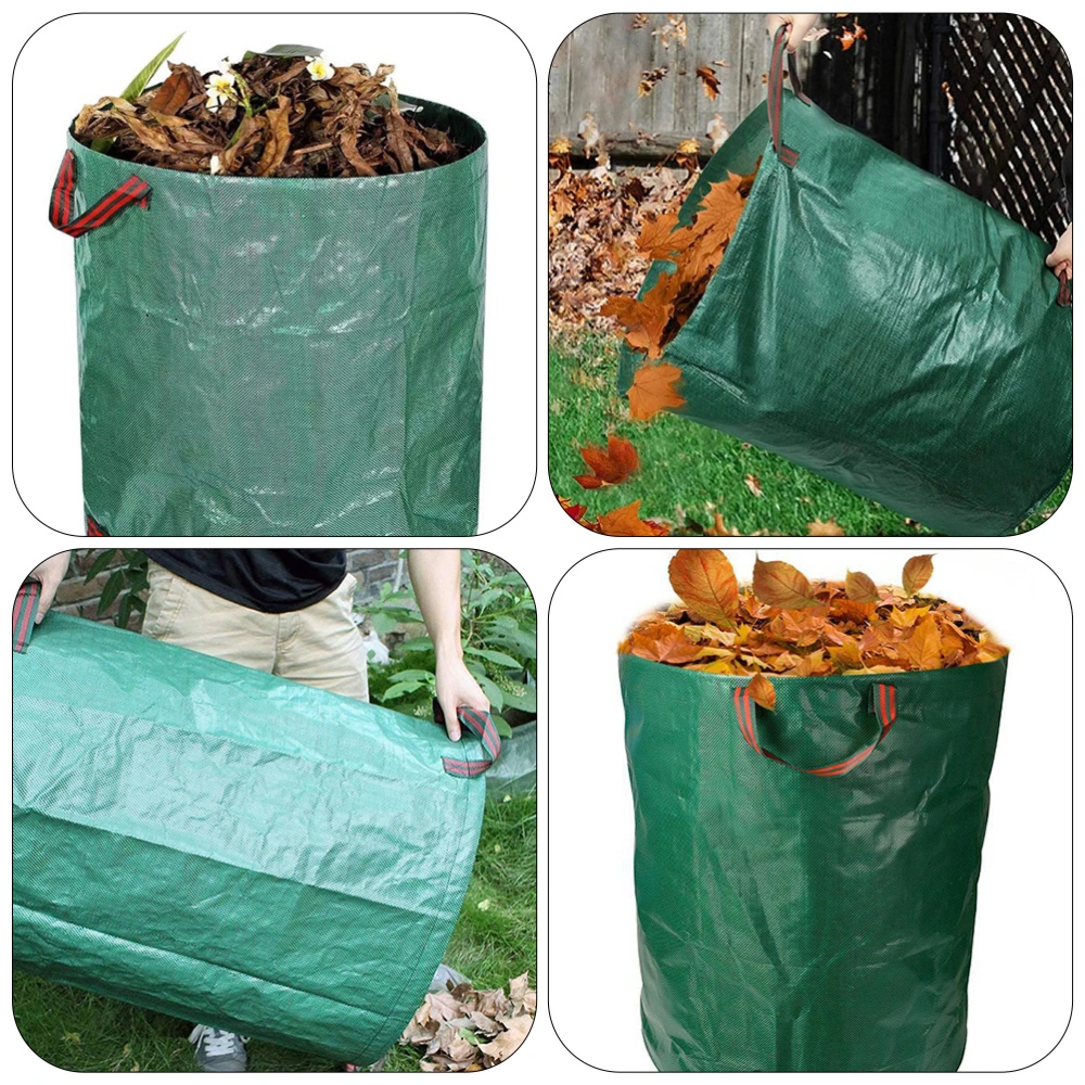 3Pcs Versatile Garden Trash Folding Storage Bags for Fallen Leaves Grass