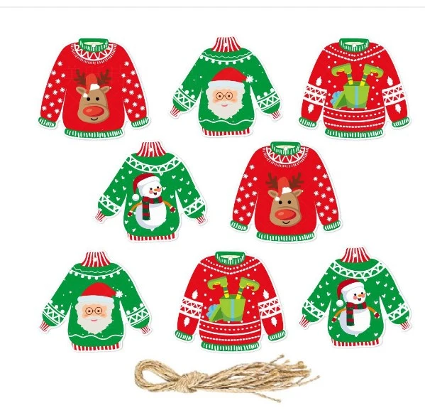 48 Pcs Christmas Tree Pendants Hanging Sweater Decorations Christmas Supplies