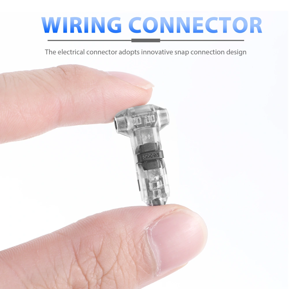 8pcs Low Voltage T Tap Wire Connectors T Type 1 Pin Solderless No Wire Stripping