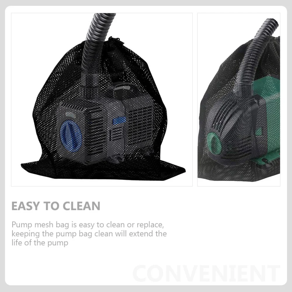 Pond Pump Barrier Bag Polyester Drawstring Filter Bag Pond Mesh Pump Filter Bag