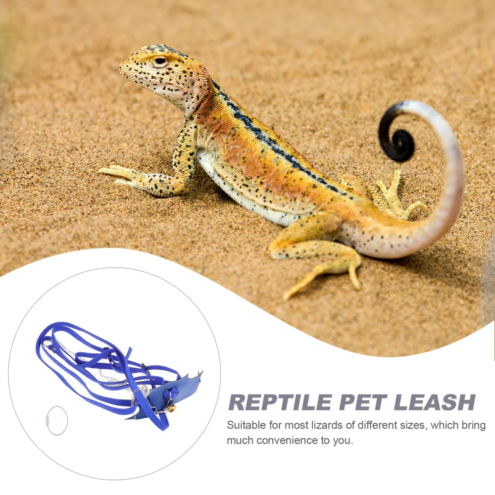 1 Set Lizard Traction Rope Walking Lizard Leash Lizard Harness Reptile Pet Leash