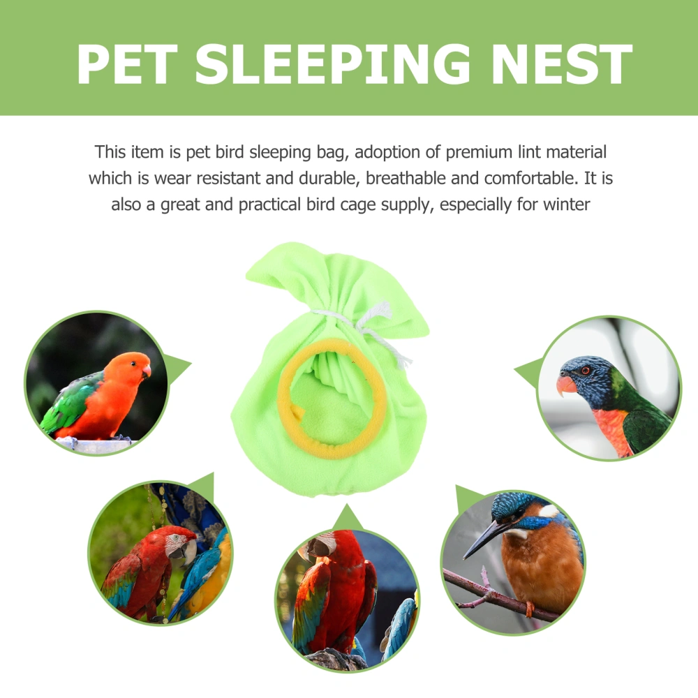 1pc Bird Hanging Sleeping Bed Pet Parrot Winter Warm Sleeping Bag Pouch