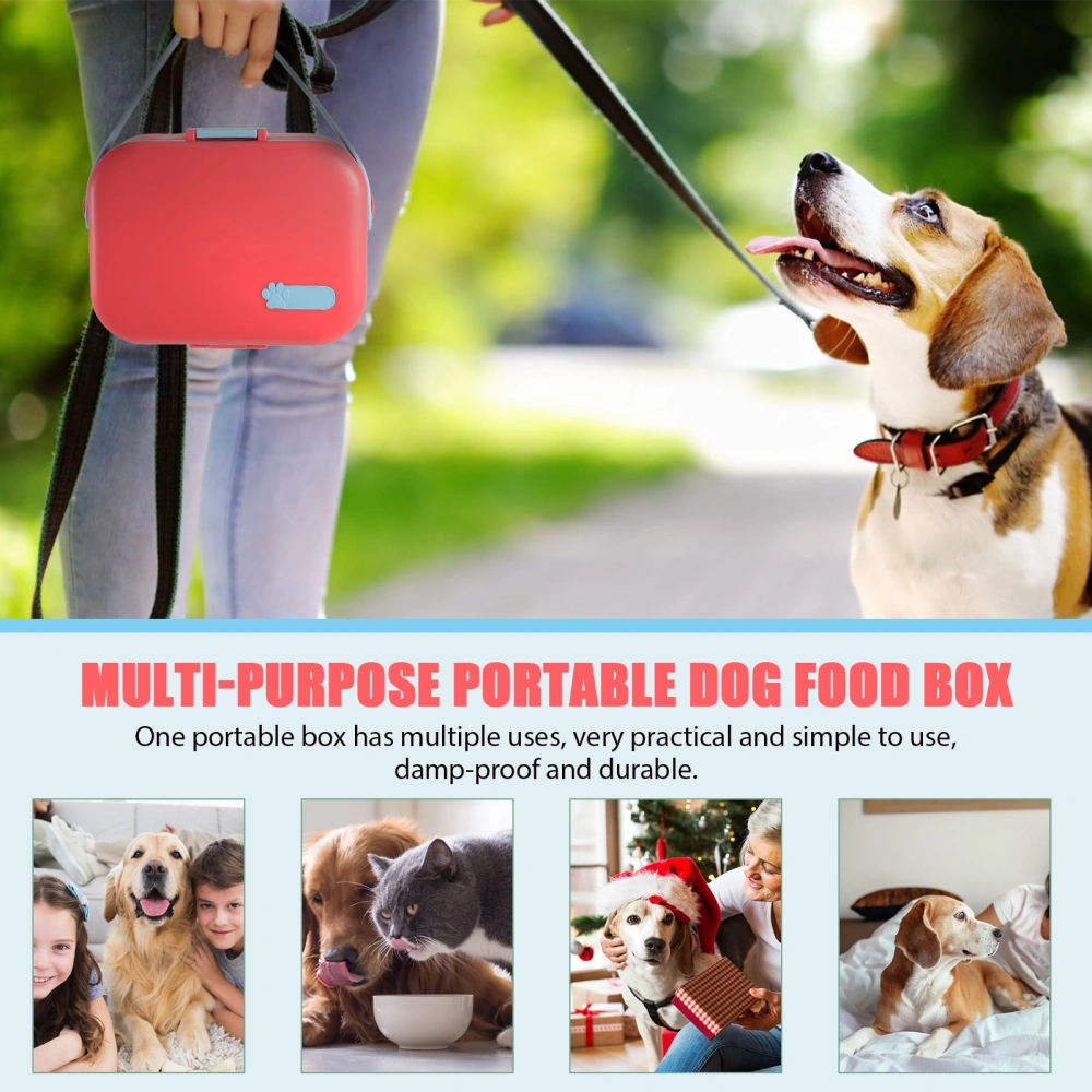 Plastic Pet Food Container Dog Food Storage Box Outdoor Food Container