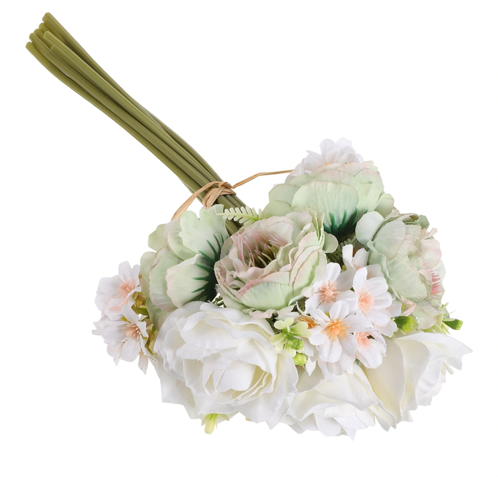 1pc Romantic Bouquet Simulation Bouquet Emulation Floral Bouquet for Wedding