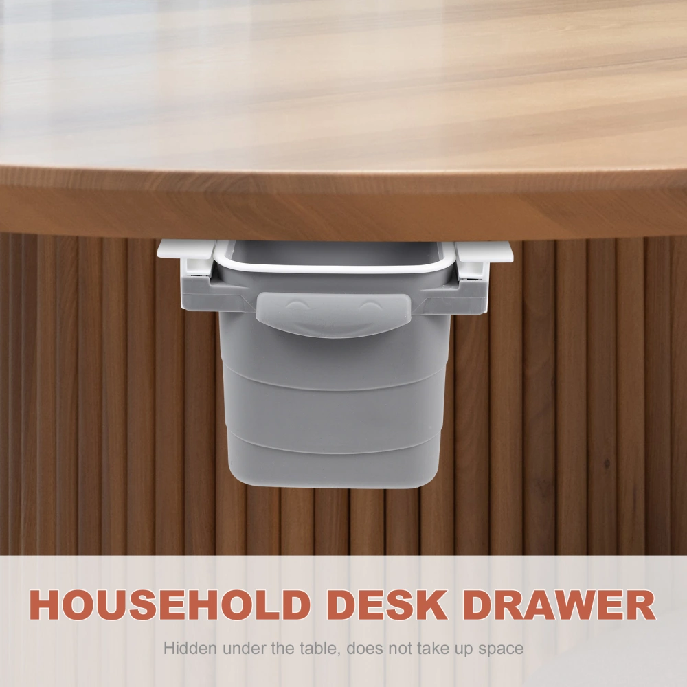 Household Desk Drawer Multi-function Trash Can Convenient Trash Bucket Desk Supply